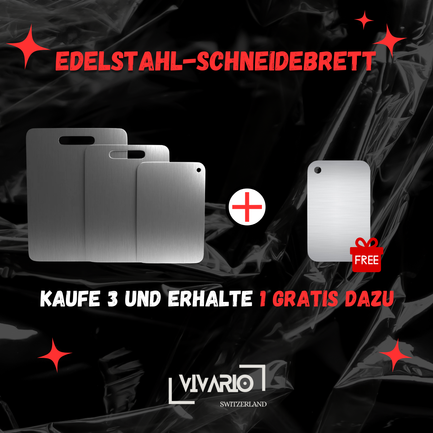 Edelstahl Schneidebrett